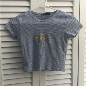 Barely worn brandy Melville poppy top